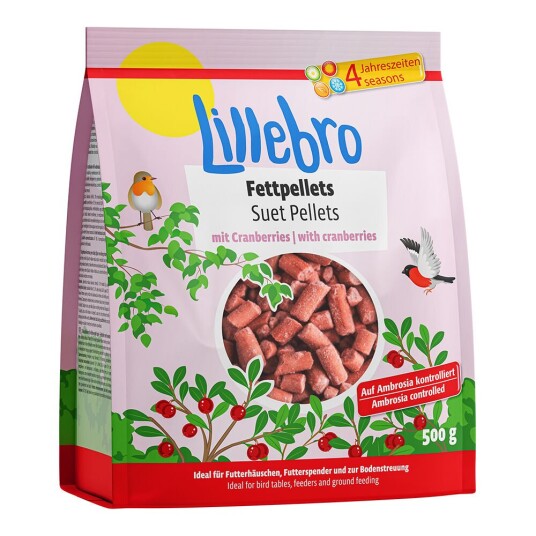 Lillebro Fettpellets Med Tranebær 3 kg