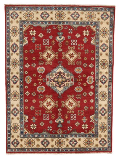 Håndknyttet. Opphav: Afghanistan Kazak Fine Teppe 147x203