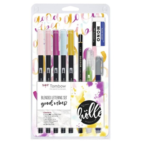 Tombow Blended Lettering Set Good Vibes 10 deler Tombow Blended Lettering Set Good Vibes 10 deler