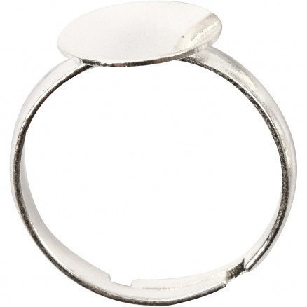Diverse Fingerring forsølvet 15 stk 1 pk