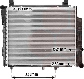 VAN WEZEL 30002155 Radiator motorkjøling