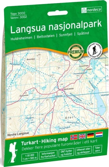 Topo 3000 Langsua Nasjonalpark turkart 1:50000 Topo 3000 Langsua Nasjonalpark turkart 1:50000