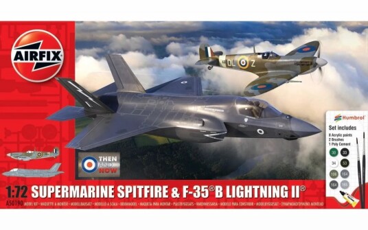 Airfix 1/72 Spitfire Mk.Vc og F-35B Lightning II Modellflysett Airfix 1/72 Spitfire Mk.Vc og F-35B Lightning II Modellflysett