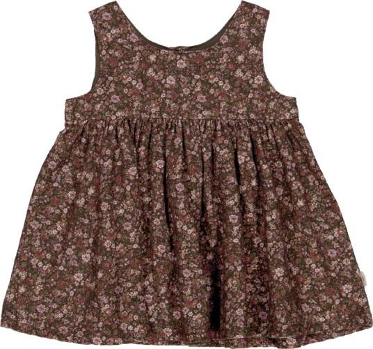 Wheat Kjole Pinafore Wrinkles Dark Army Blomster Wheat 74 Kjole