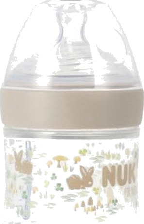 Nuk For Nature Tåteflaske Med Silikonsmokk 150ml Hvit Nuk For Nature Tåteflaske Med Silikonsmokk 150ml Hvit