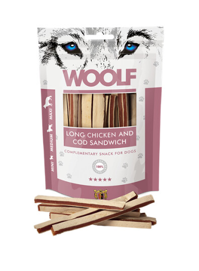 Woolf Chicken And Cod Sandwich 100g