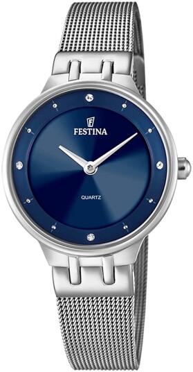 Festina Dameklokke F20597 3 Mademoiselle Blå/Stål Ø30.5 mm Festina Dameklokke F20597 3 Mademoiselle Blå/Stål Ø30.5 mm