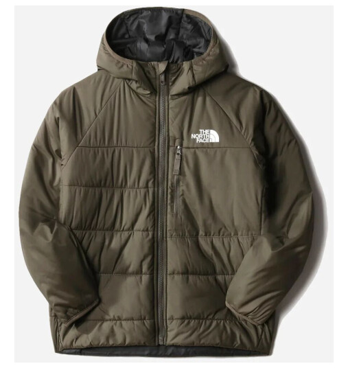 The North Face Teens Reversible Perrito Jacket - Taupe Green/Black