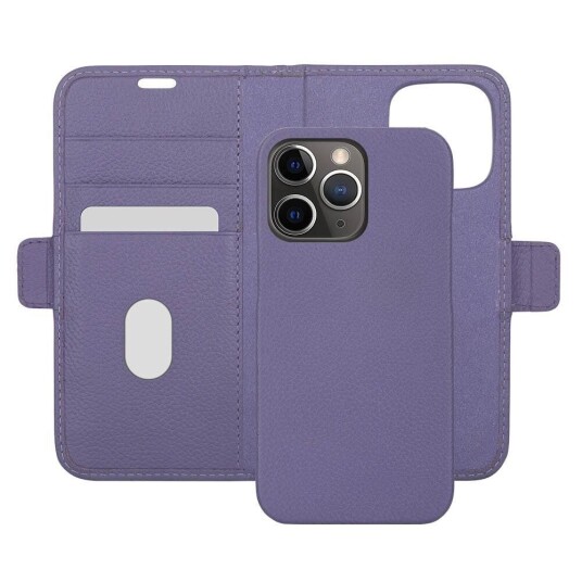 Dbramante1928 iPhone 13 Pro Max dbramante1928 New York Magnetisk Ekte Skinn Flip Deksel m. Lommebok - Daybreak Purple
