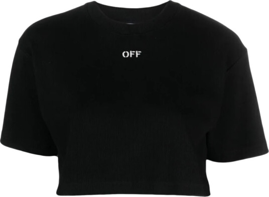 Off White Dame Topper Svart S, Off White Dame Topper Svart S,