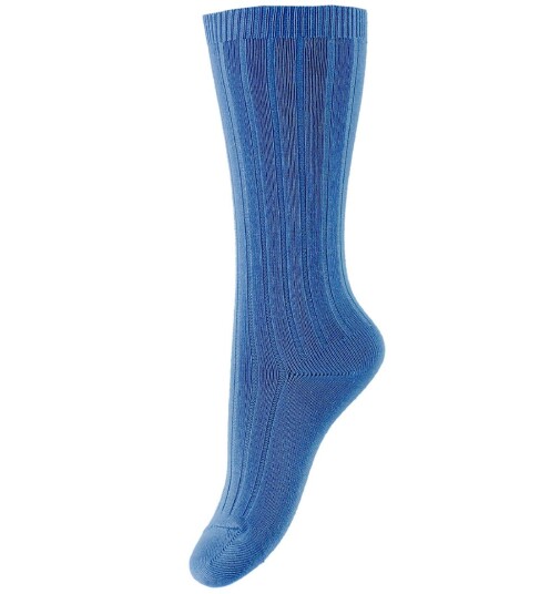 Condor Knestrømper Rib Blå 32/35 Sokker 32 35