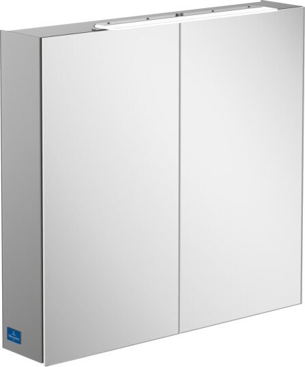 VILLEROY & BOCH MY VIEW ONE SPEILSKAP MED LYS 80 X 75 CM