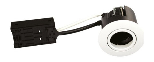 Scan Products Luna quick install 230v gu10 ip44 matt white round Scan Products Luna quick install 230v gu10 ip44 matt white round