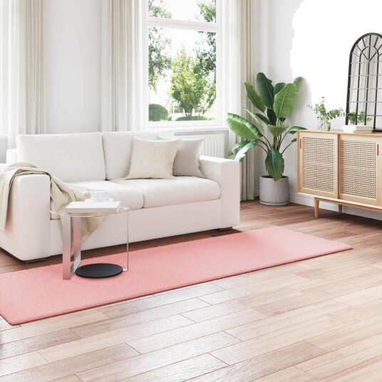  Kunstpels Kanin Teppe Olite Rosa 80 x 250 cm Polyester