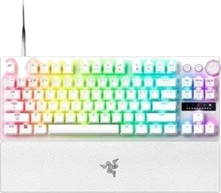 Razer Huntsman V3 Pro TKL 8Khz Gamingtastatur US hvit RZ03 05521000 R3M1 Razer Huntsman V3 Pro TKL 8Khz Gamingtastatur US hvit RZ03 05521000 R3M1