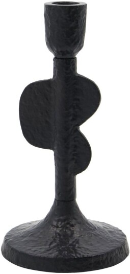 House Doctor Donna lysestake 20 cm i svart aluminium House Doctor Donna lysestake 20 cm i svart aluminium