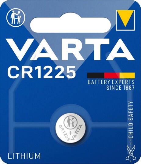 Varta CR 1225 Lithium Engangsbatteri 3V 48mAh for Kameratilbehør Varta CR 1225 Lithium Engangsbatteri 3V 48mAh for Kameratilbehør