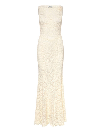 Rosemunde Rwdelicia Sl Boatneck Long Bridal D - Cream - S Rosemunde Rwdelicia Sl Boatneck Long Bridal D - Cream - S