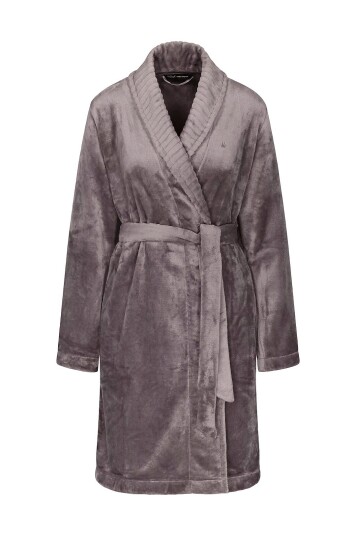 Triumph Morgenkåpe Robes Fleece Robe 01 Grå Triumph Morgenkåpe Robes Fleece Robe 01 Grå