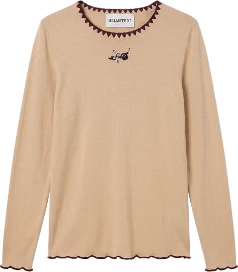 Helmstedt Andrea Longsleeve T Shirt Beige L Helmstedt Andrea Longsleeve T Shirt Beige L