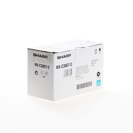 Sharp MXC30GTC C Toner - Original - Cyan 6000 sider Sharp MXC30GTC C Toner - Original - Cyan 6000 sider