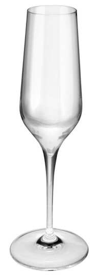 Bormioli Rocco Champagneglass Elektra med målestrek; 23cl, 6.2x23.5 cm (ØxH); Transparent; 0.1 l målestrek, 6 Stykk / Forpakning