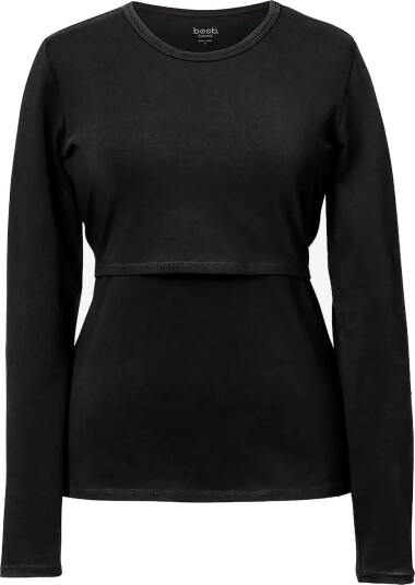 Boob N Top L/S Essential BLACK XXL
