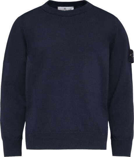 Stone Island Genser Strikk Navy Blue Stone Island 8 år (128) Genser Blå Marineblå
