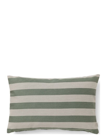 compliments Outdoor Stripe Cushion - Green - 40X60CM