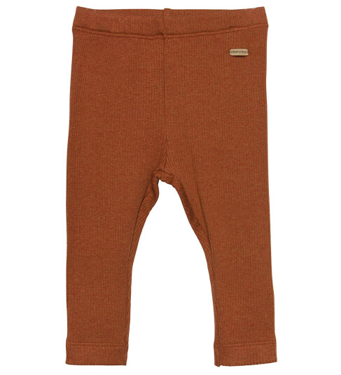 Minymo Leggings Rib Chutney 56 Leggings Oransje