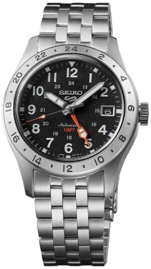 Seiko 5 Herreklokke SSK023K1 Sort/Stål Ø39.4 mm