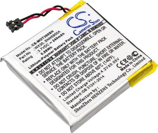 Batteri til Motorola Moto 360 etc