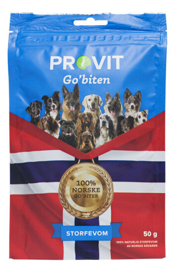 Provit Frysetørkede Godbiter til Hund - Helnorske Råvarer 50g