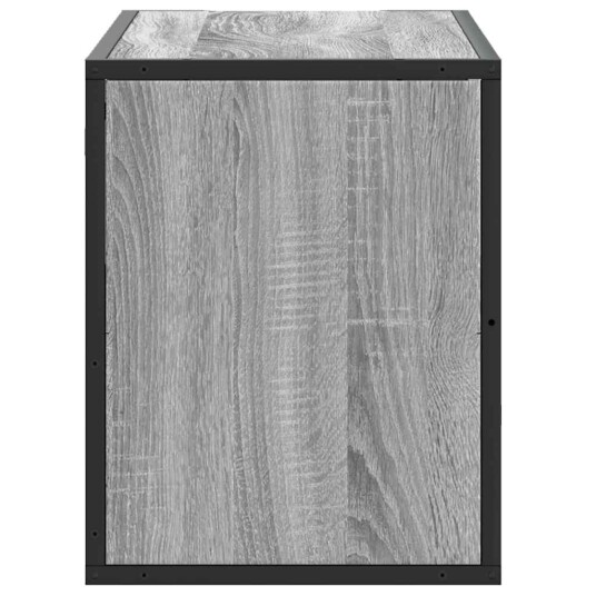 TV-benk grå sonoma 80x31x39,5 cm konstruert tre og metall 8721102839863