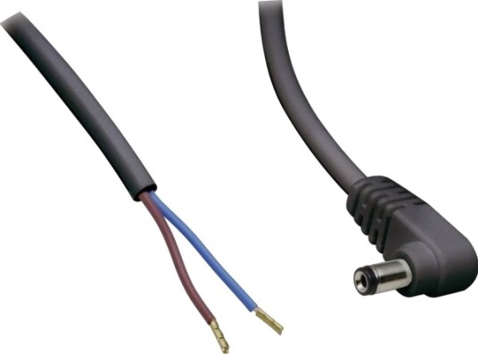 Tru Components Tilkoblingskabel For Lavspenning/Tilkoblingskontakt – Åpen Ende 5,5 Mm 2,1 Mm 2,00 M 1 Stk