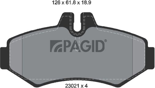 PAGID T1170N Bremseklosser