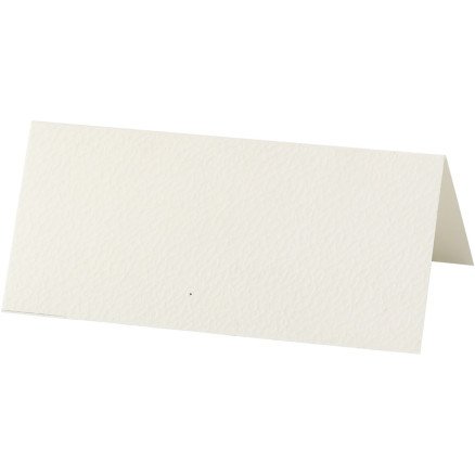 Diverse Bordkort str 9x4 cm 220 g råhvit 20 stk 1 pk