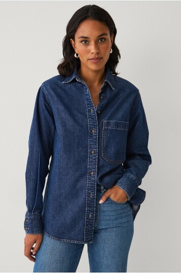 Ellos Collection   Denimskjorte   Blå