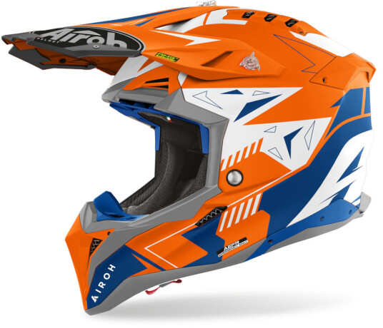 Airoh Aviator 3 Spin Motocross Hjelm S Oransje Airoh Aviator 3 Spin Motocross Hjelm S Oransje
