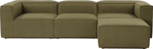 Redlands Sofa med Sjeselong 3 seter Grønn