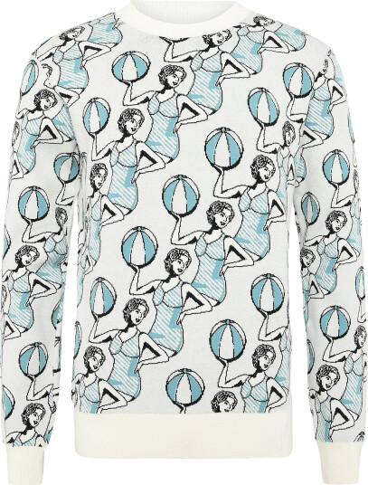 Maison Kitsune Dancing Girls Comfort Jumper Cream S