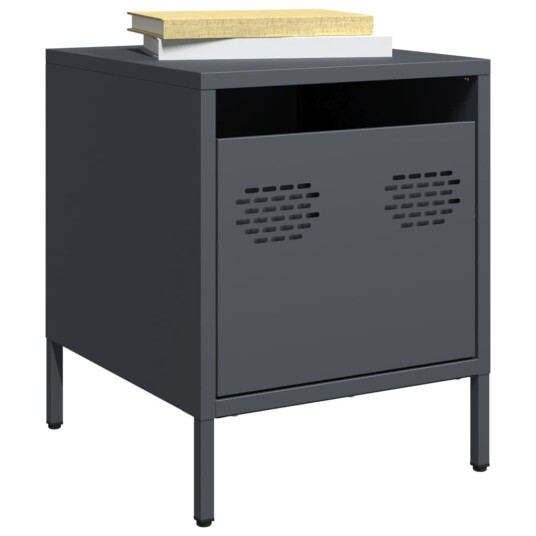 Nattbord 2 stk antrasitt 35x39x43,5 cm stål 8721102930065