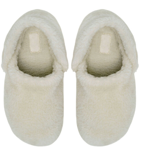 Crocs Tøfler Classic+ Koselige tøfler Bein Crocs 43/44 Tøfler Beige Hvit 43 44