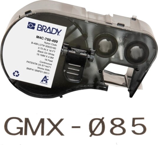 Brady Nylonduk Matt Permanent Aggressivt Akryllim 166 Mikron Svart På Hvitt Rull 1,905 Cm X 4,88 M 1 KassettEr Klistremerkepatron Brady Nylonduk Matt Permanent Aggressivt Akryllim 166 Mikron Svart På Hvitt Rull 1,905 Cm X 4,88 M 1 KassettEr Klistremerkepatron