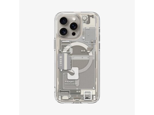 Etui Spigen Ultra Hybrid Mag Z Magsafe Na Iphone 15 Pro - Tytan Naturlig (Wzór Zero One) Etui Spigen Ultra Hybrid Mag Z Magsafe Na Iphone 15 Pro - Tytan Naturlig (Wzór Zero One)