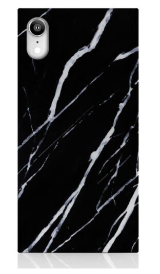 Idecoz Mobildeksel Svart Marble Iphone Xr