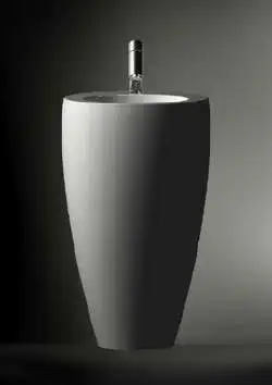 LAUFEN IL BAGNO ALESSI FRITTSTÅENDE SERVANT 52X53 CM U/ARMATURHULL LCC HVIT