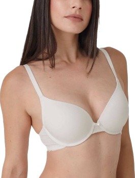 sassa BH Bamboo Jacquard Padded Bra Benhvit viskose D 75 Dame