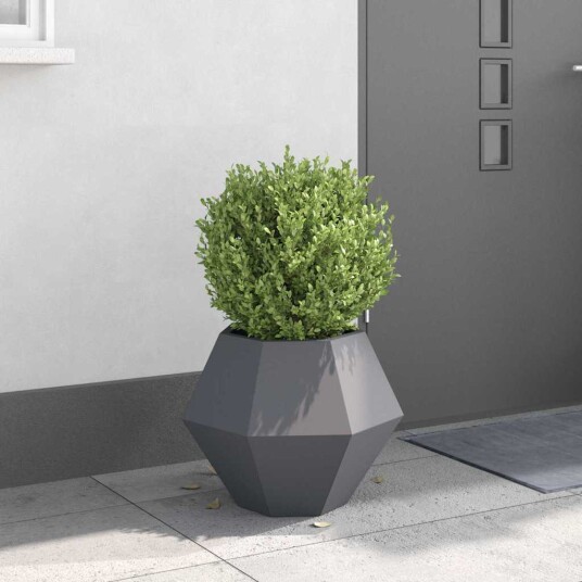 vidaXL Plantekassed Antrasitt 50 x 50 x 40 cm Stål