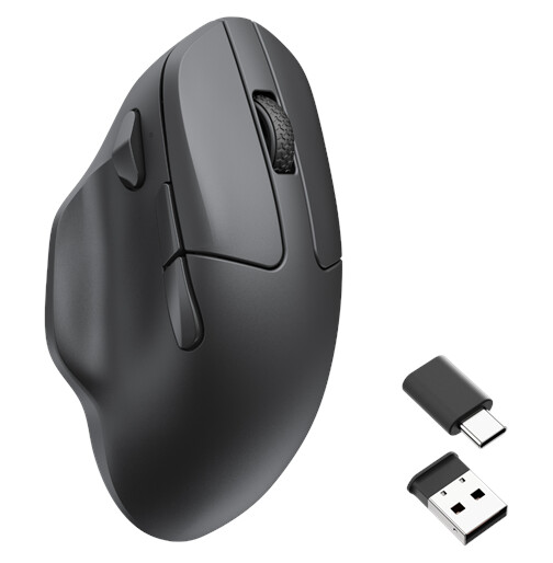 Keychron M7 1K Hz Light 63g Ergonomic Black Wirele - Gaming mus - Optisk - 6 - Svart Keychron M7 1K Hz Light 63g Ergonomic Black Wirele - Gaming mus - Optisk - 6 - Svart